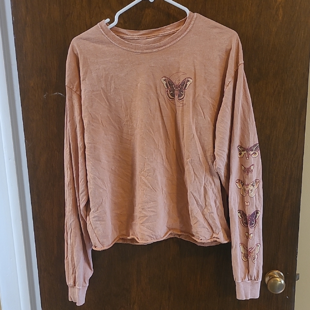 Long Sleeve 1/2 Crop Top